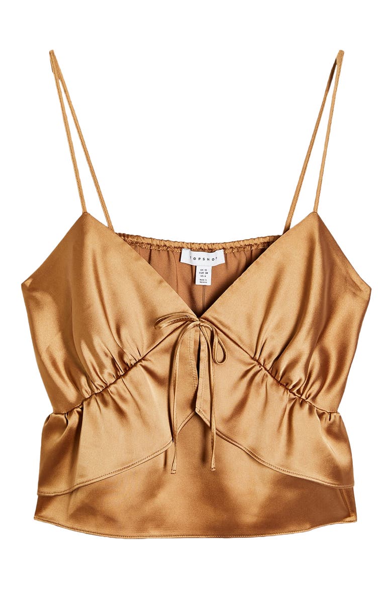 Strappy Ruffle Camisole, Alternate, color, CREAM