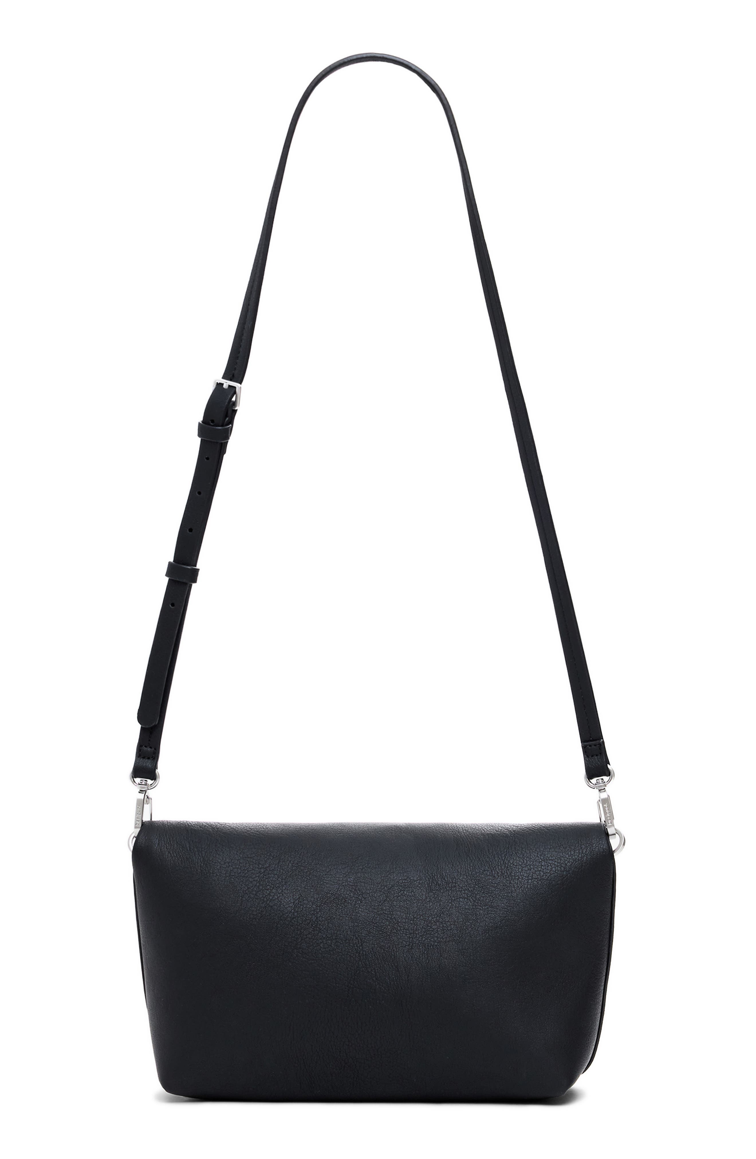 Desigual Medium Faux Leather Shoulder Bag, Alternate, color, Black