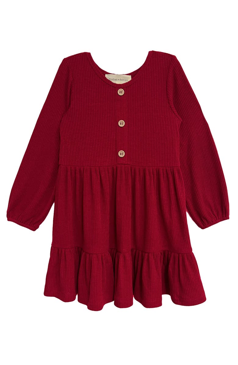 Mabel + Honey Rosie Dress, Main, color, Red