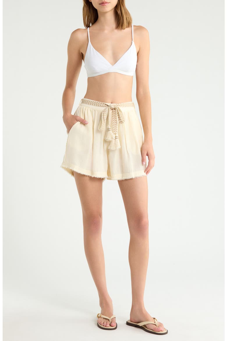 Drawstrong shorts, Main, color, OFF WHITE