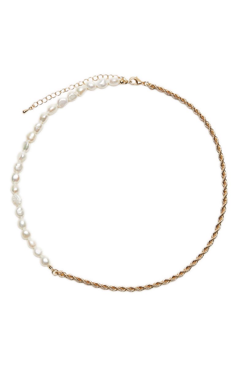 Petit Moments Mary Freshwater Pearl & Chain Necklace, Main, color,