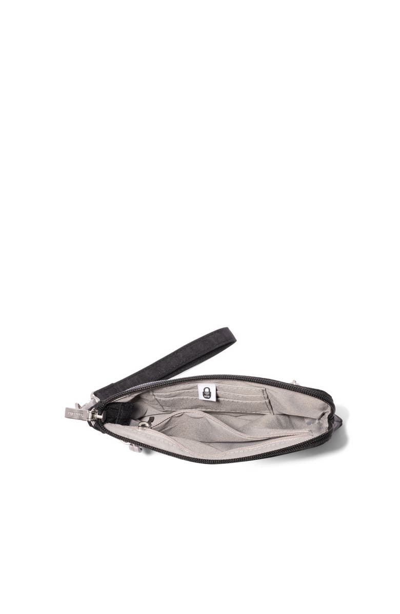 BAGGALLINI RFID Currency Organizer Wristlet, Alternate, color, Black Cheetah Emboss