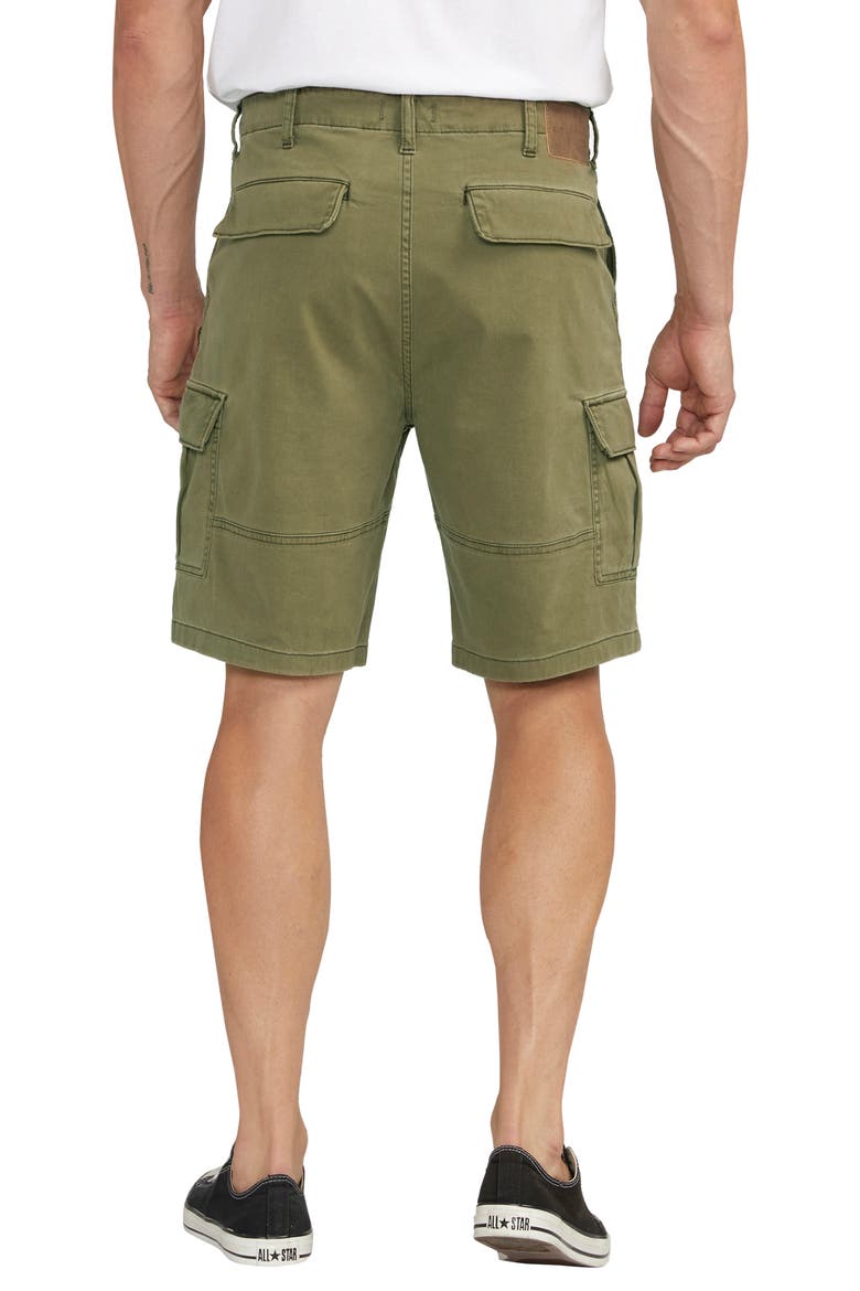 Stretch Cotton Twill Cargo Shorts, Alternate, color, OLIVE
