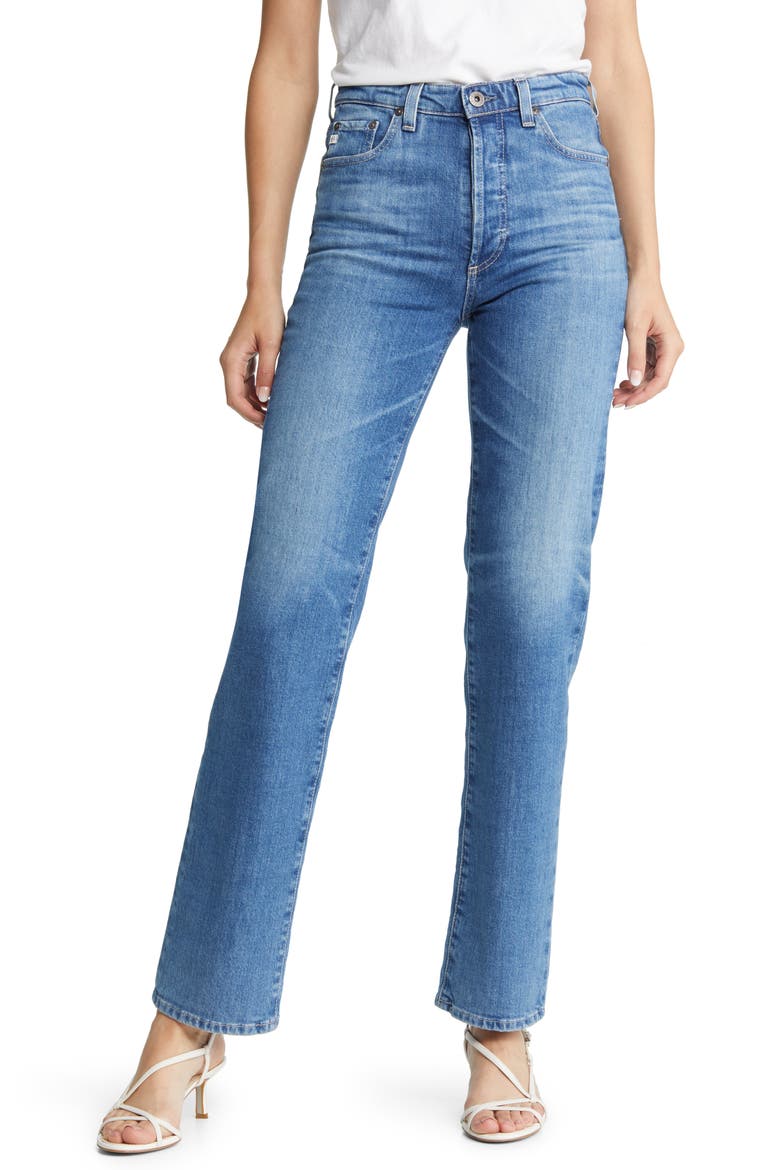Alexxis High Waist Straight Leg Jeans, Main, color, VP PARAMOUNT