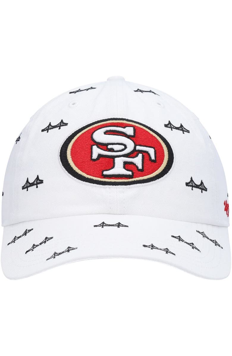 '47 Women's '47 White San Francisco 49ers Team Confetti Clean Up Adjustable Hat, Alternate, color, White