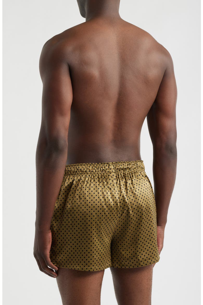 Savage X Satin Boxers, Alternate, color, SESAME GREEN DOS AND DOTS