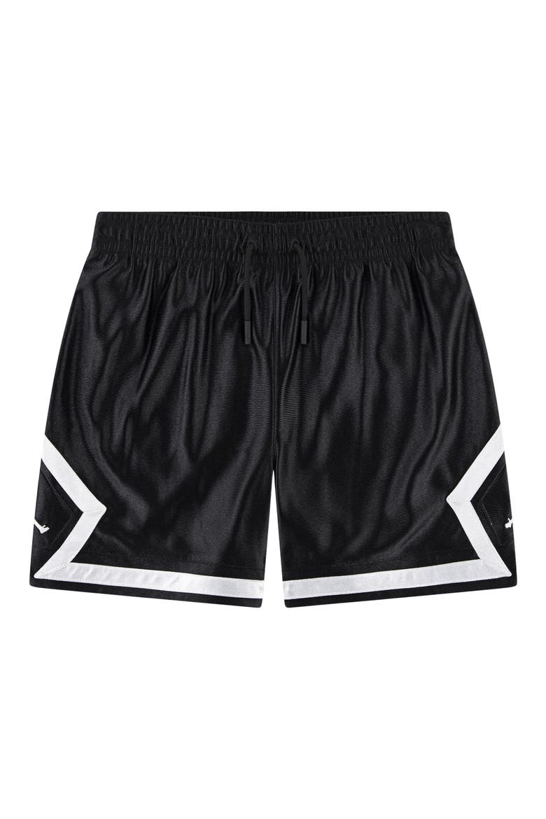 Kids' Durasheen Diamond Shorts, Main, color, BLACK