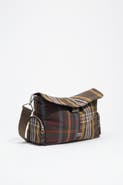 BIMBA Y LOLA Large Tartan Pocket Flap Bag
