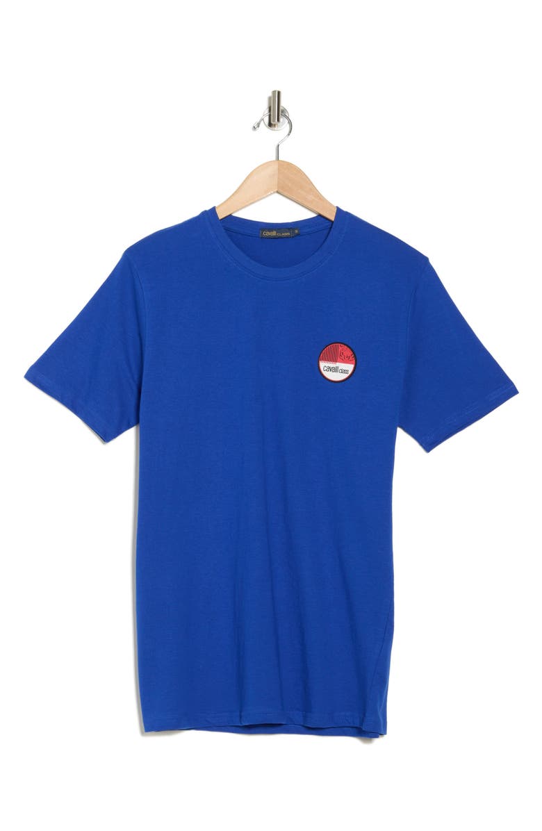 Cavalli Class Short Sleeve Graphic Print T-Shirt, Alternate, color, Blue