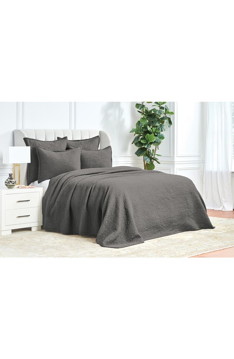 ELISABETH YORK Mila Shale Coverlet Quilt, Alternate, color, Gray