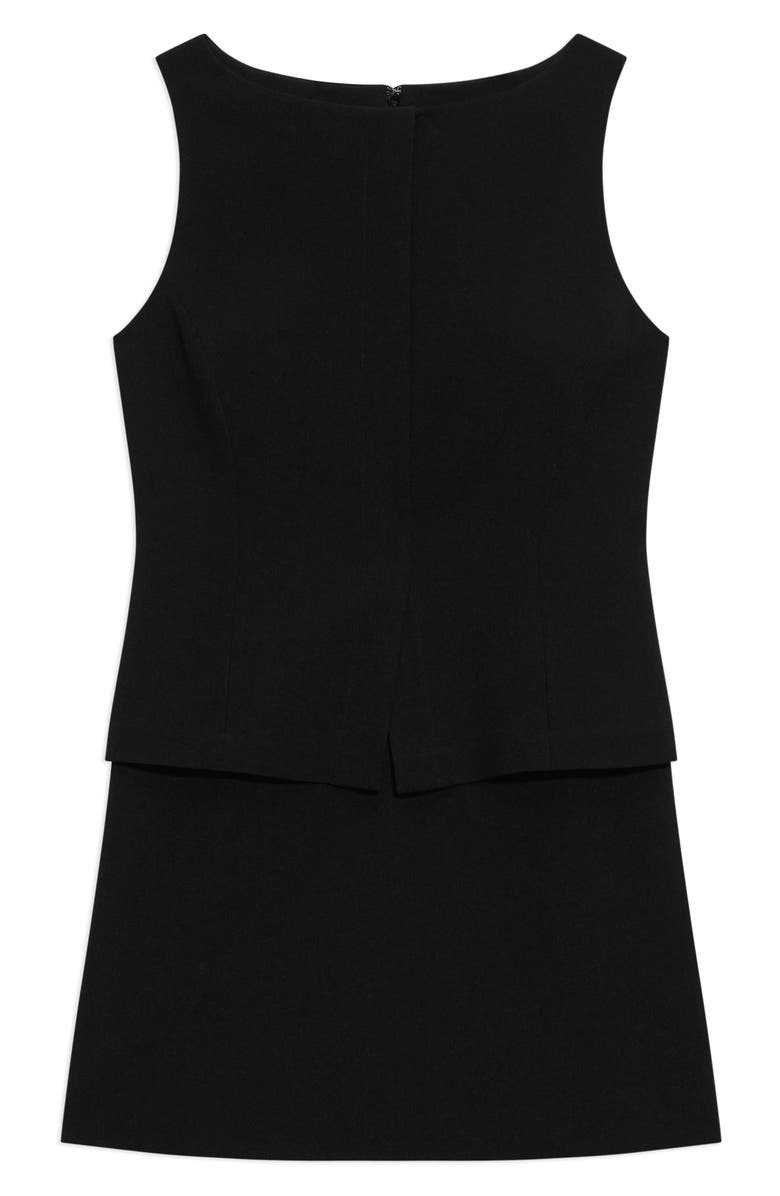 Theory Boat Neck Minidress, Alternate, color, Black - 001