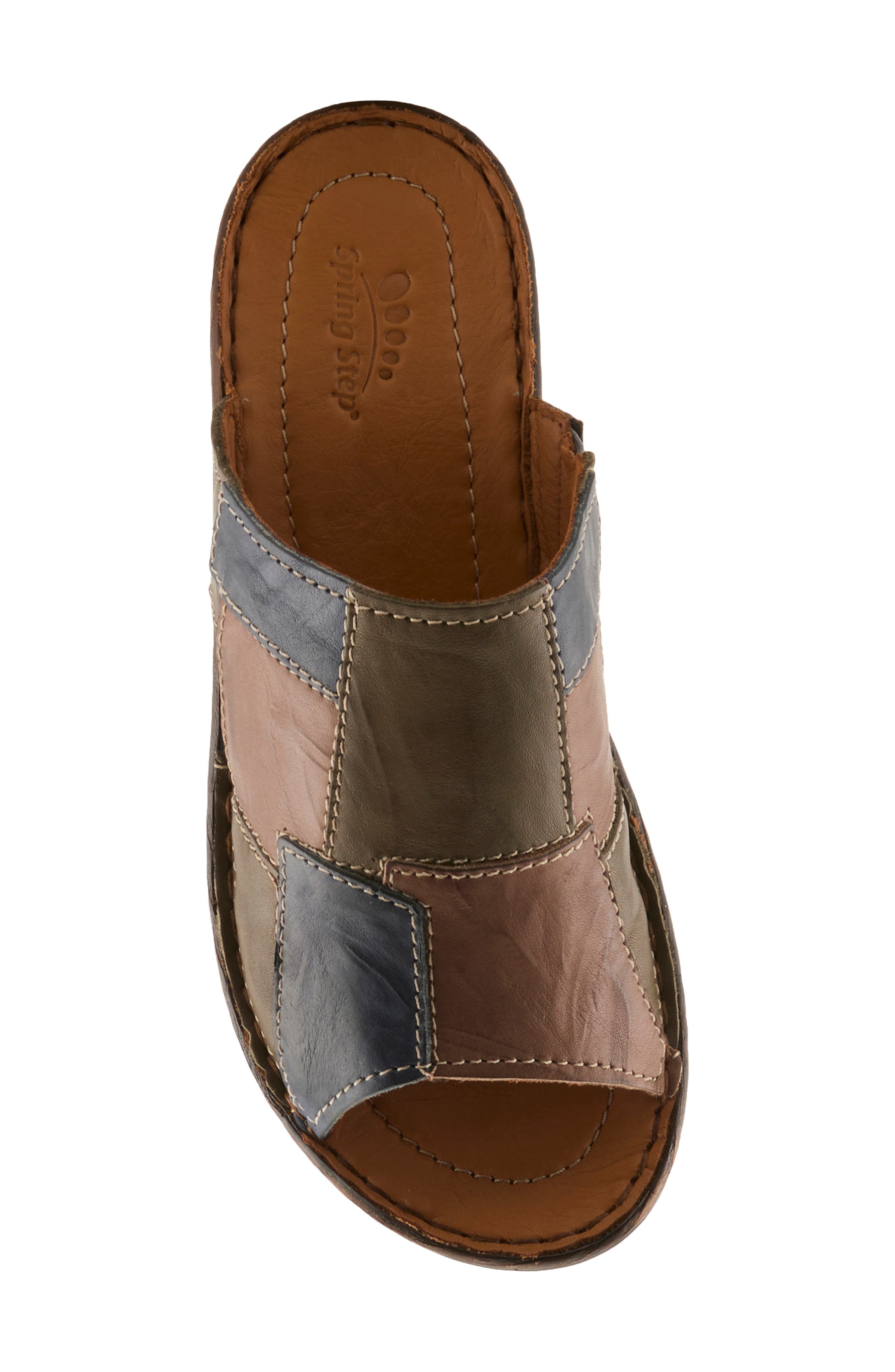 Spring Step Nivara Slide Sandal, Alternate, color, Olive Multi