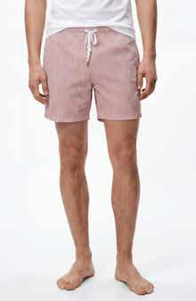 Classic Seersucker Swim Trunks