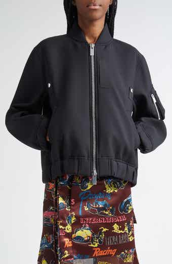 Sacai Layered Nylon MA-1 Bomber Jacket | Nordstrom Sacai Layered Nylon MA-1 Bomber Jacket | Nordstrom