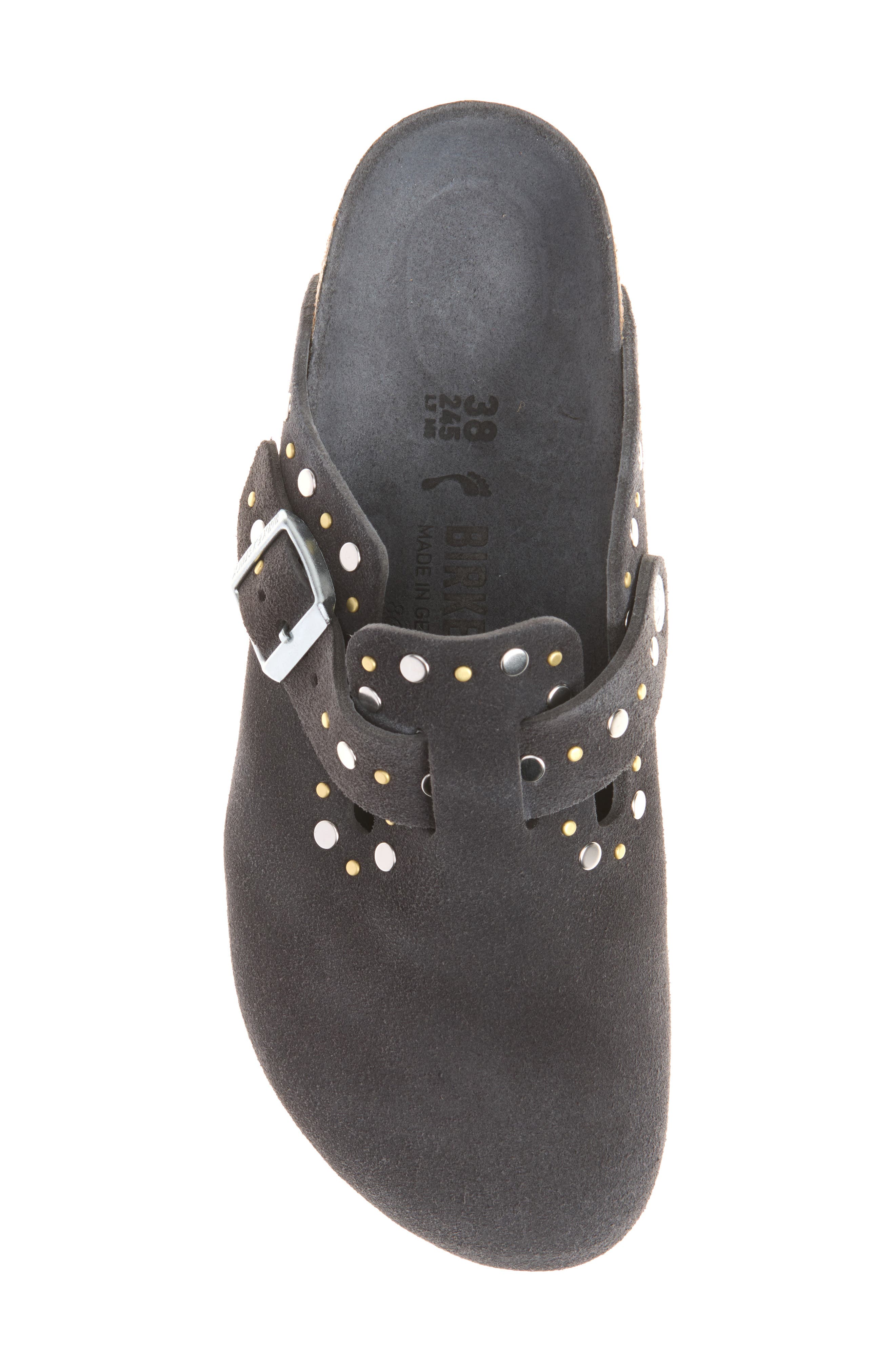 Boston Rivets Clog, Alternate, color, CHARCOAL