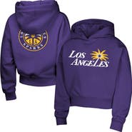 Outerstuff Girls Youth Purple Los Angeles Sparks Closer Pullover Hoodie