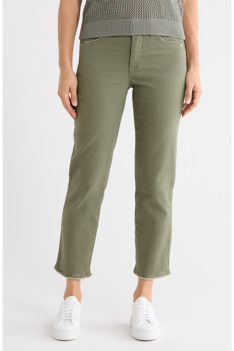 'Ab'Solution High Waist Slim Straight Leg Jeans, Main, color, LILY PAD