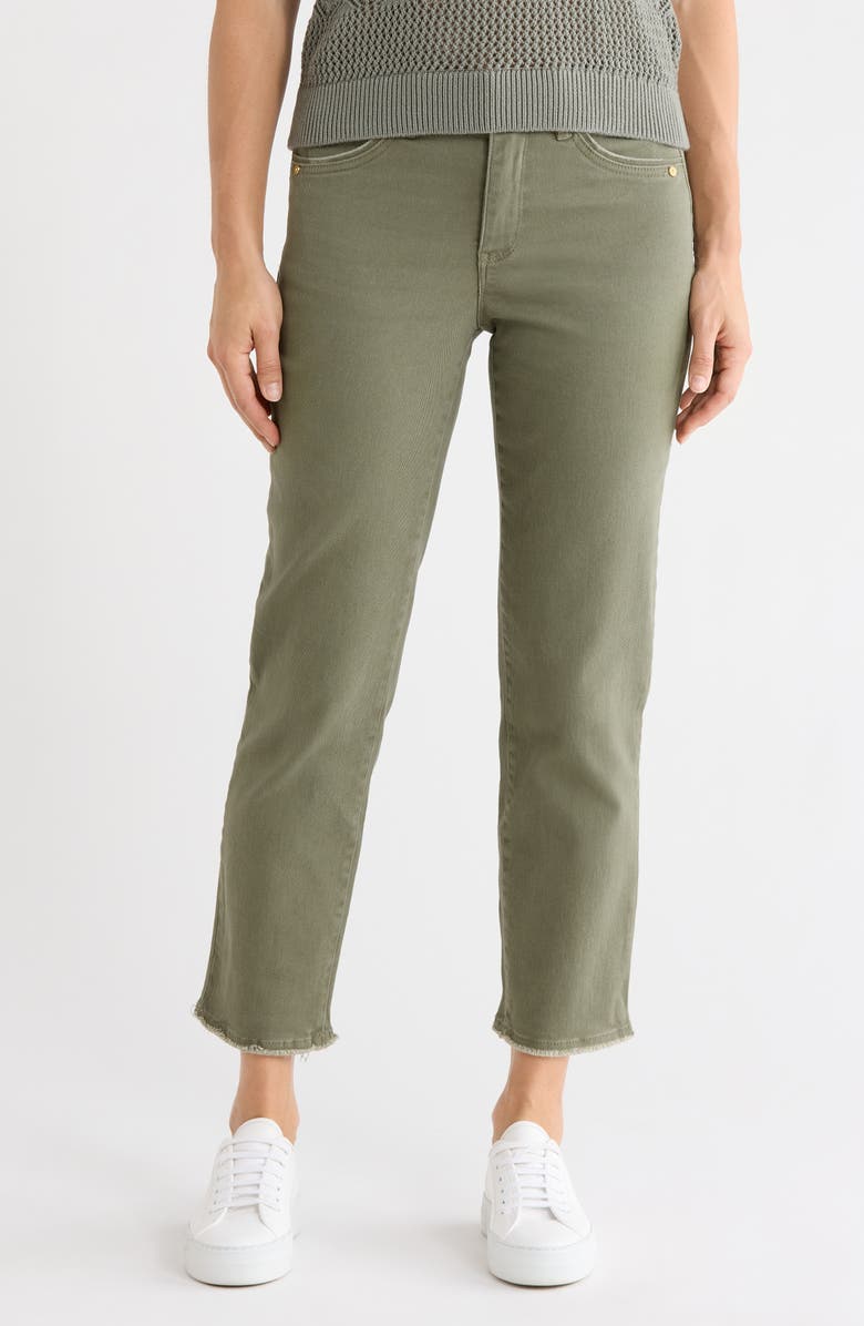 Democracy 'Ab'Solution High Waist Slim Straight Leg Jeans, Main, color, Lily Pad