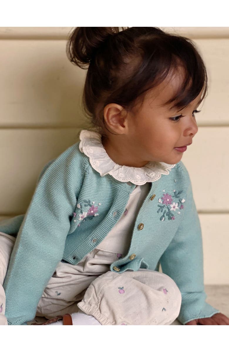 Purebaby Ruffle Pointelle Bodysuit, Alternate, color,