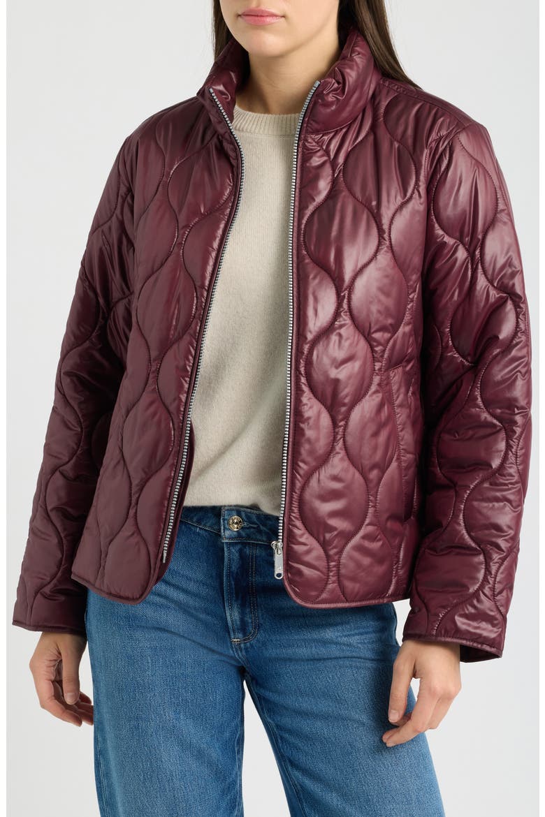 Onion Quilted Jacket, Alternate, color, FRENCH BURGUNDY