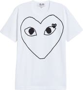 Comme des Garçons PLAY Heart Outline Graphic Tee