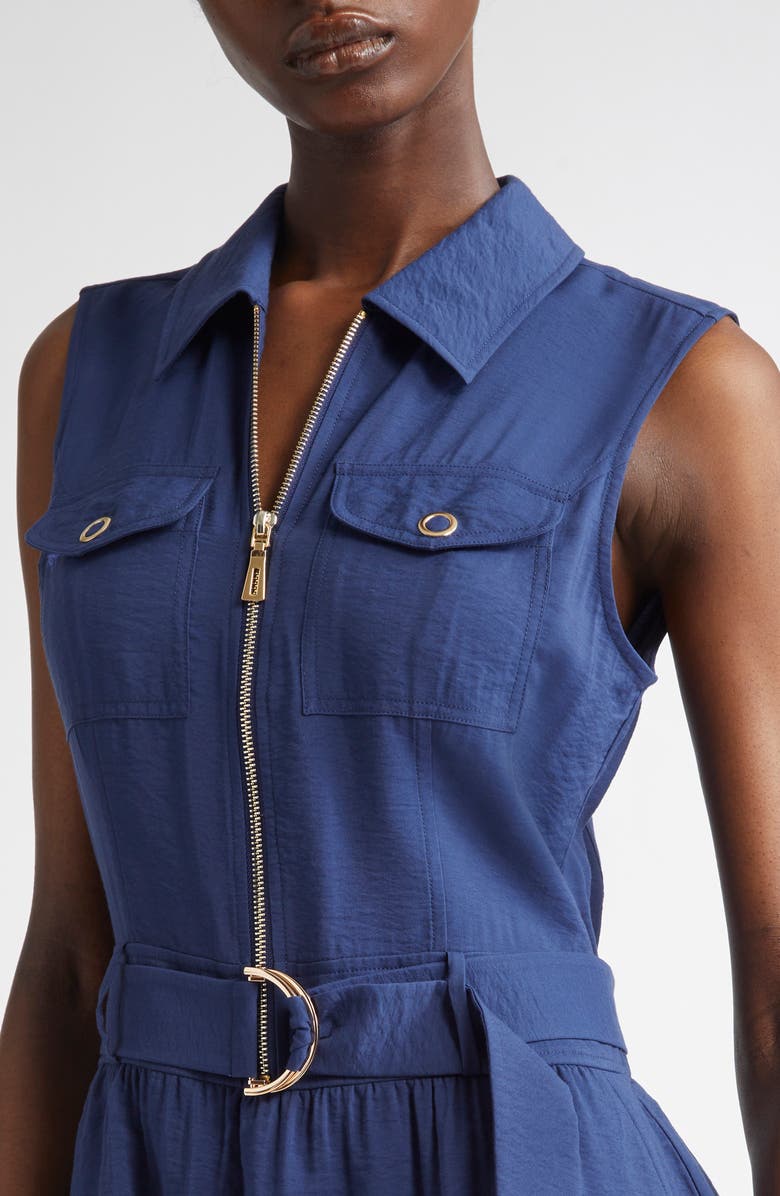 Ramy Brook Kaira Belted Sleeveless Minidress, Alternate, color, 