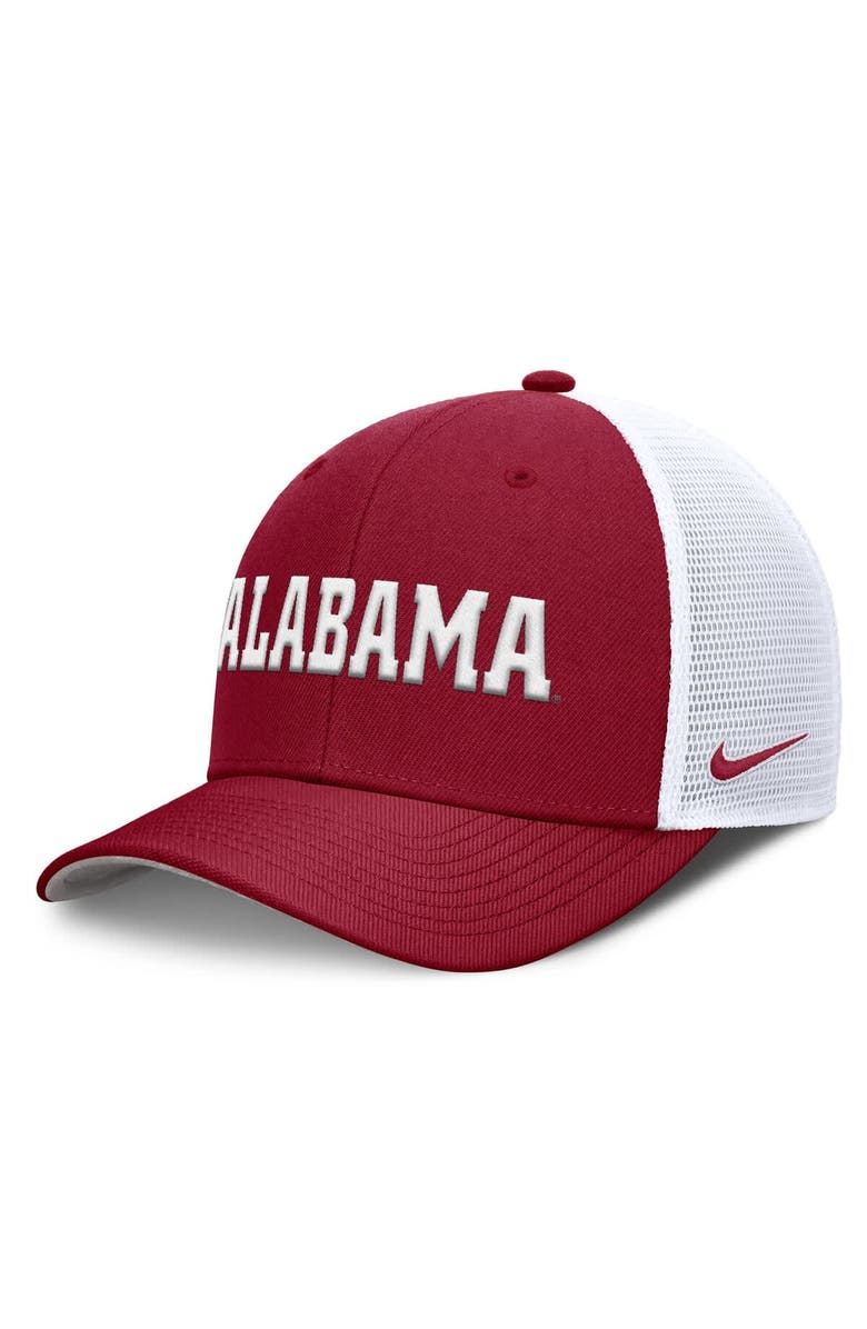Nike Men's Nike Crimson Alabama Crimson Tide 2025 Dugout Coaches Rise Performance Trucker Adjustable Hat, Alternate, color, 