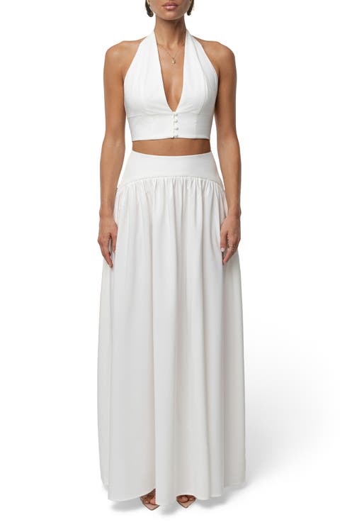 Haven Halter Crop Top & Maxi Skirt Set