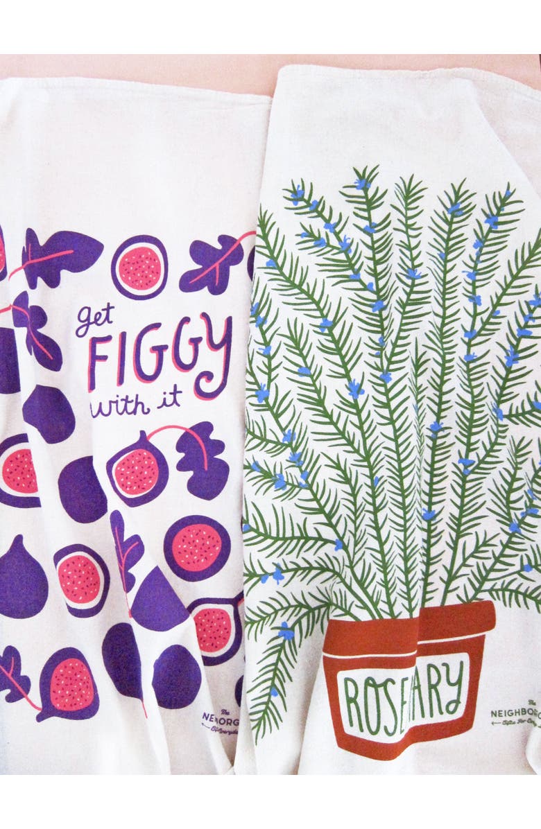 The Neighborgoods Rosemary + Figs - Dish Towel Set of 2, Alternate, color, NO COLOR