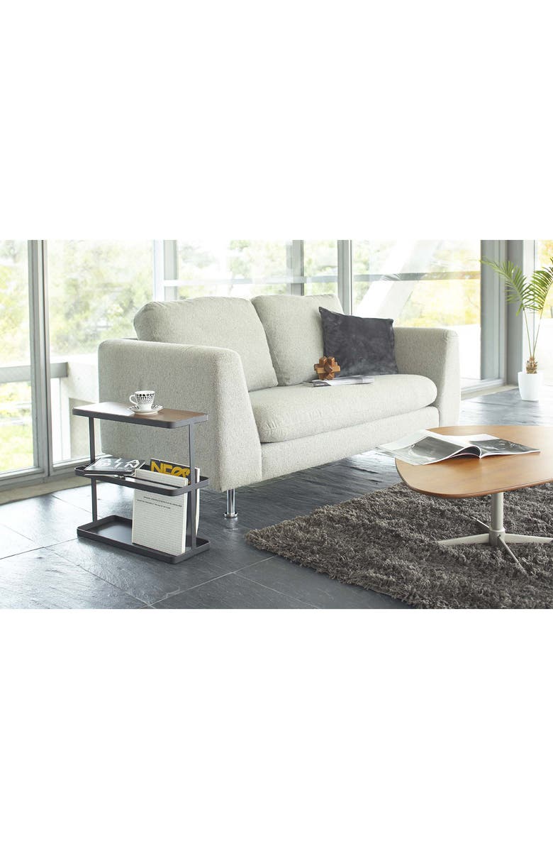 Yamazaki Steel Storage Table, Alternate, color, Black