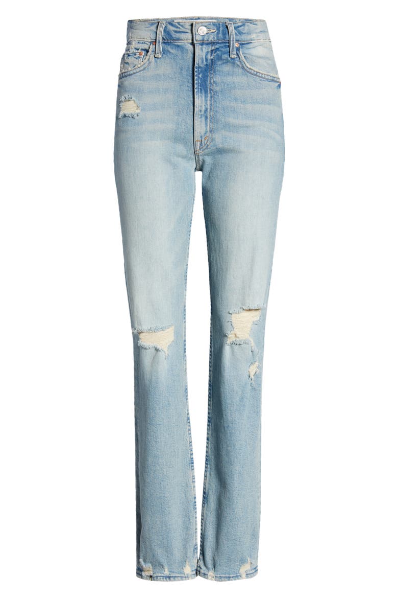 Rider Skimp High Waist Straight Leg Jeans, Alternate, color, THE CONFESSION