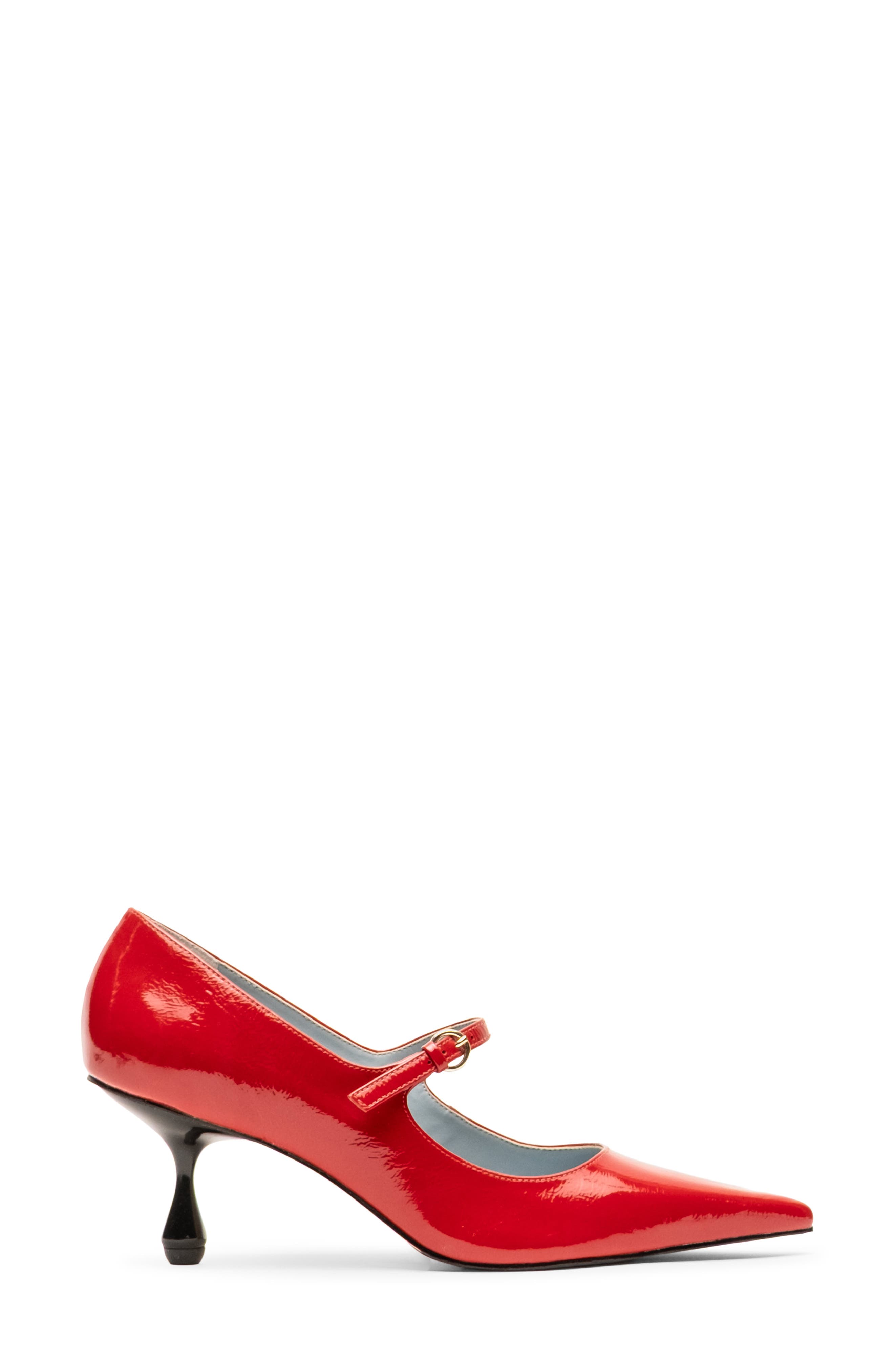 Frances Valentine Naomi Pointed Toe Mary Jane Pump, Alternate, color, Red