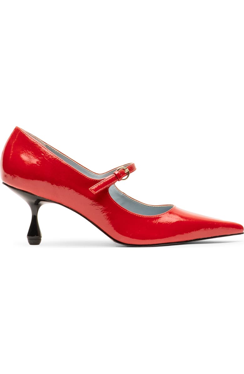 Frances Valentine Naomi Pointed Toe Mary Jane Pump, Alternate, color, Red