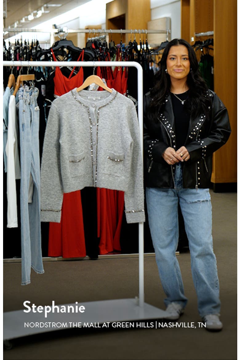Sequin Trim Cardigan video