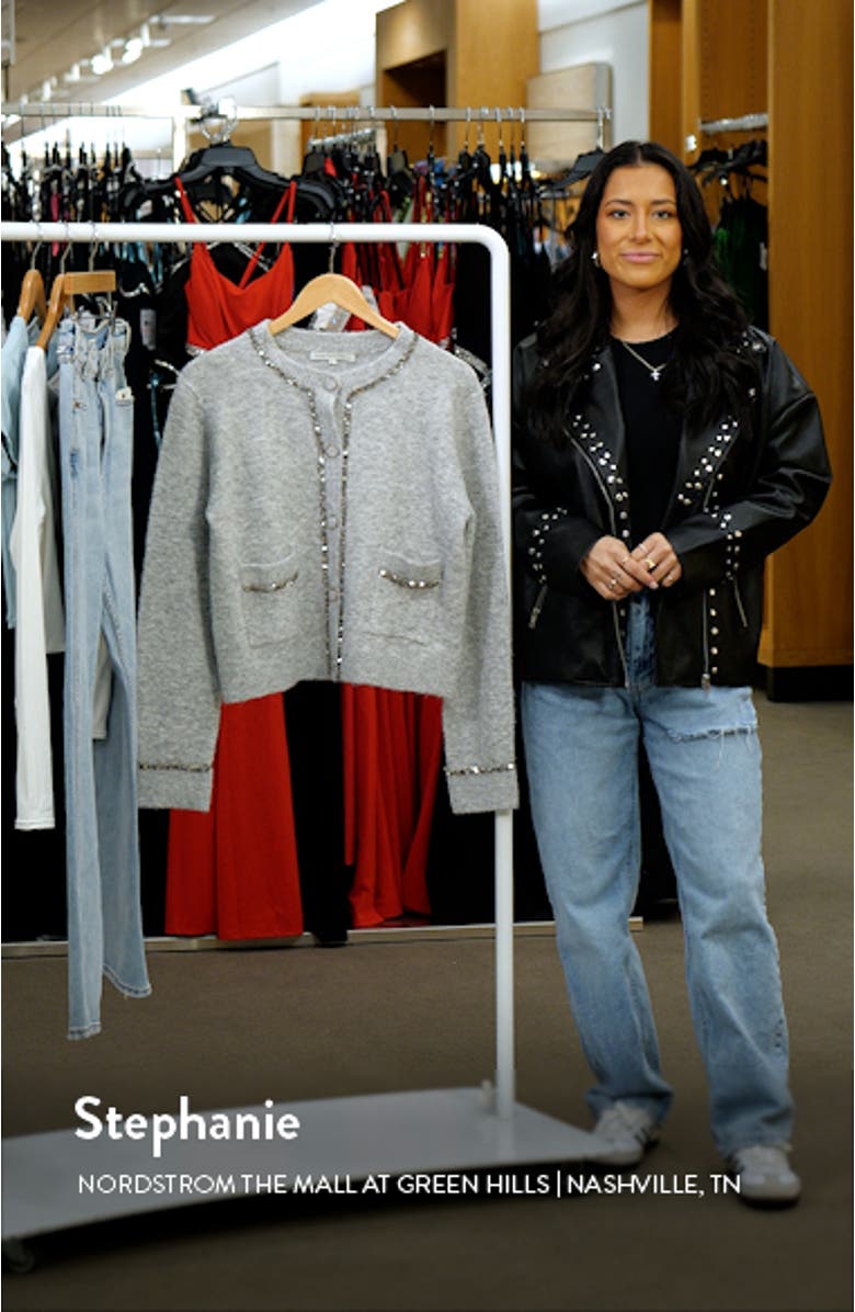 Sequin Trim Cardigan