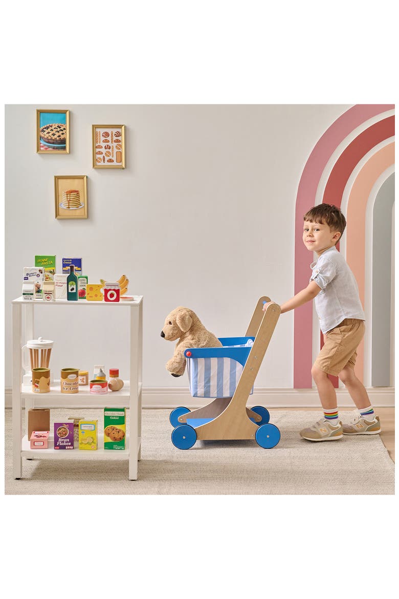 Little Helper Mr. Fresh Grocery Cart Playset, Alternate, color, BLUE