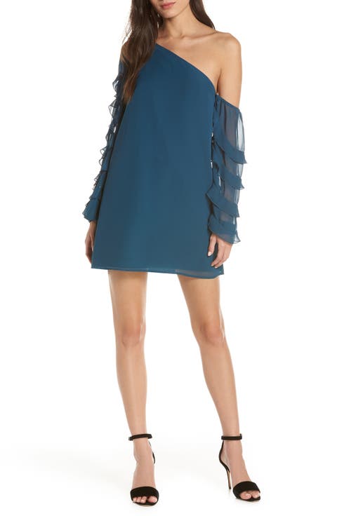 Love the Way I Look Tonight One-Shoulder Minidress