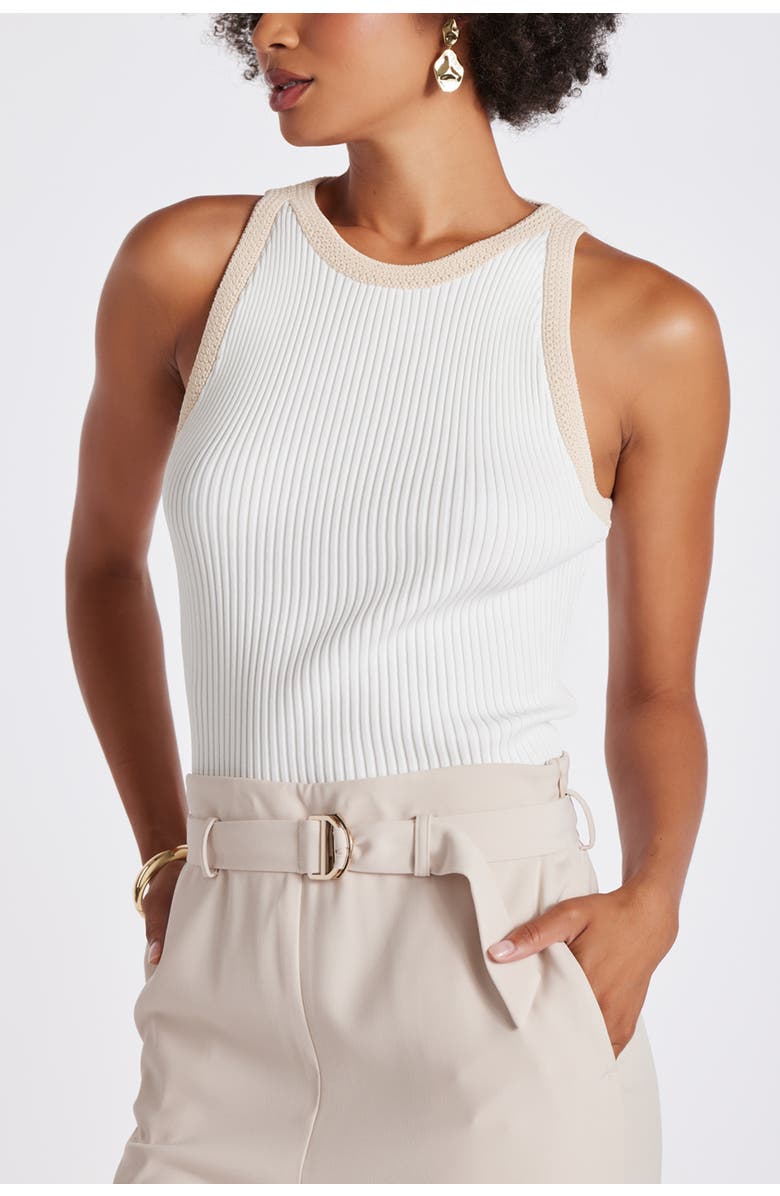 Bishop + Young Candace Ribbed Sweater Tank, Main, color, Natural