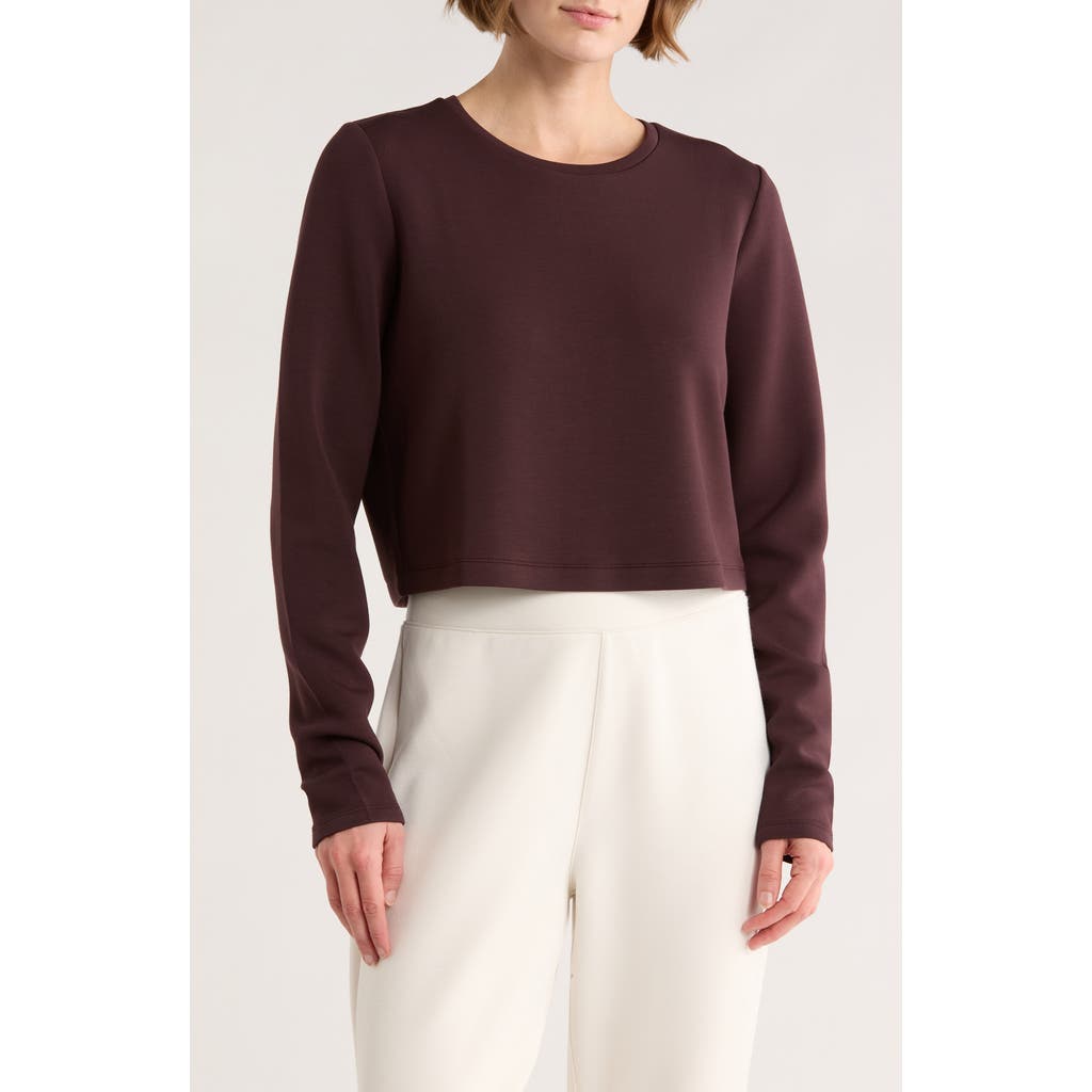 Spanx ® Long Sleeve Knit T-shirt In Brown