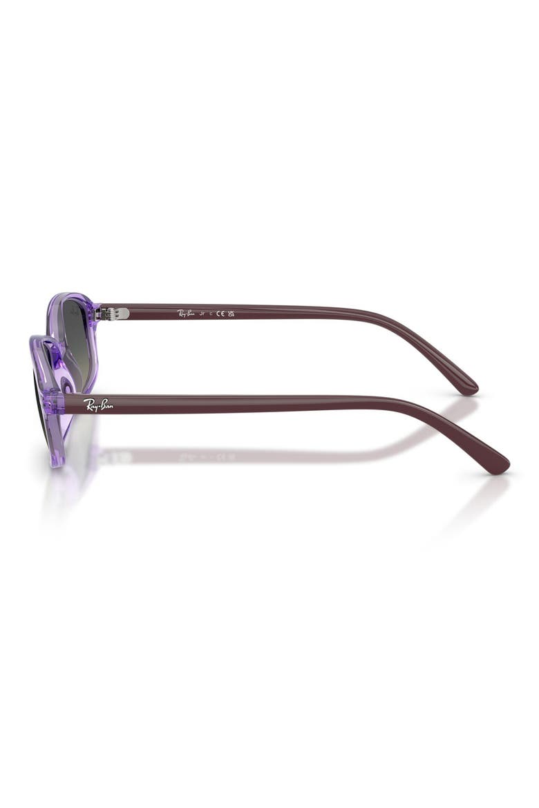 Kids' 49mm Irregular Sunglasses, Alternate, color, TRANSPARENT VIOLET / GREY