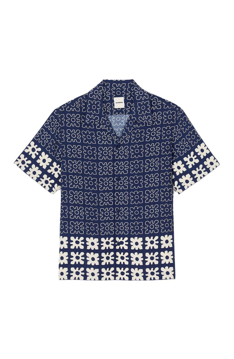 SANDRO Floral motif shirt, Alternate, color, 