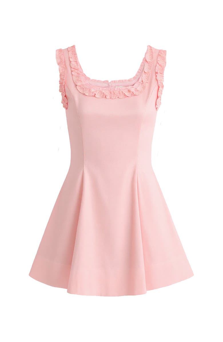 Tulleen Ruffle Strap Dress, Alternate, color, Pink