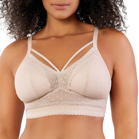 Mia Wire-Free Padded Mesh Bralette