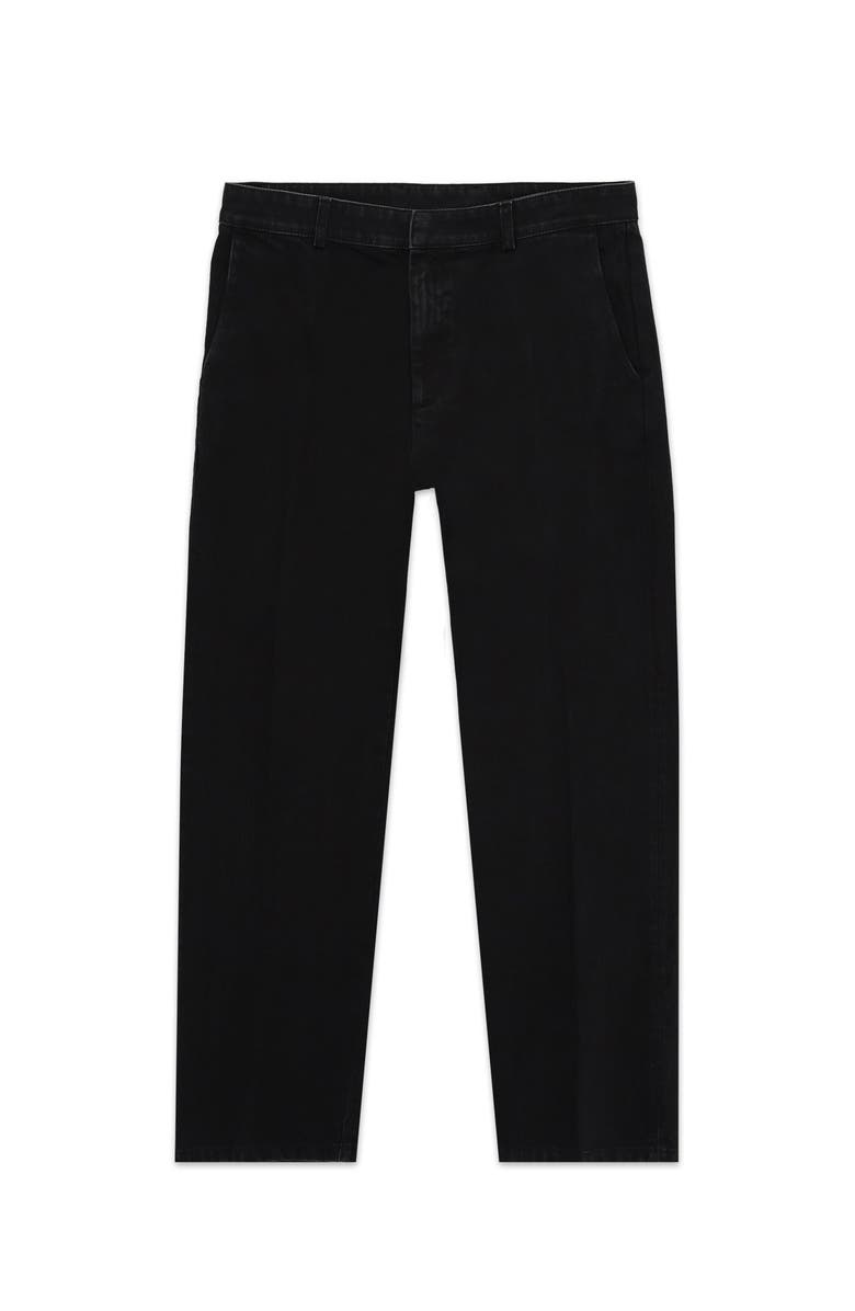 Fortela Maine Cotton Trousers, Main, color, Black