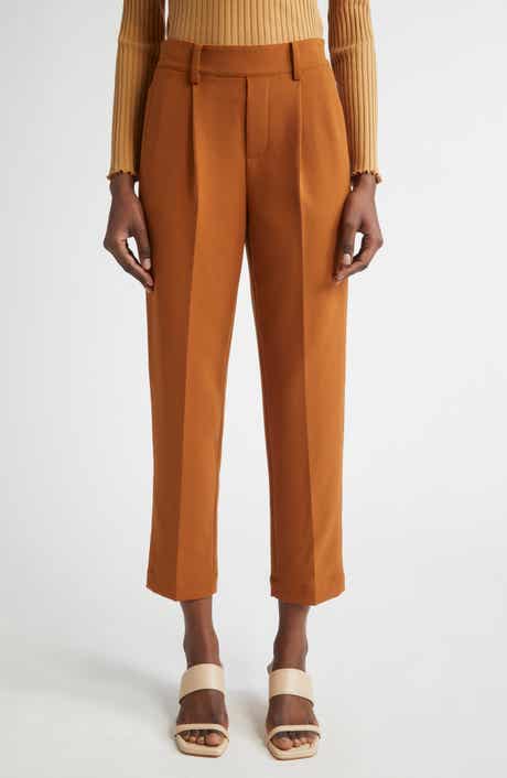 Vince Pleated Pull-On Tapered Leg Pants