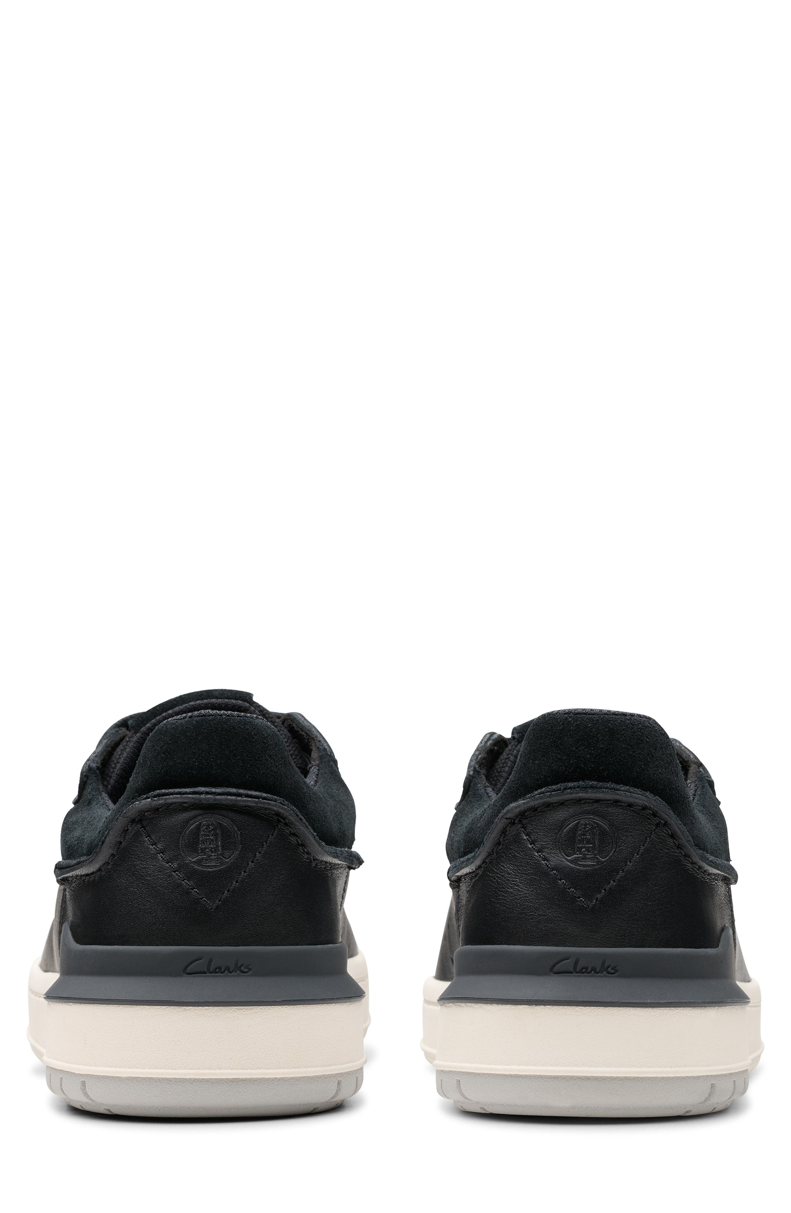 Clarks<sup>®</sup> Courtlite 2 Run Sneaker, Alternate, color, Black Leather