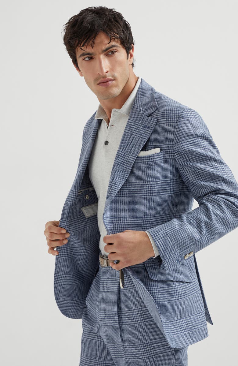 Brunello Cucinelli Deconstructed Cavallo blazer, Alternate, color, Denim