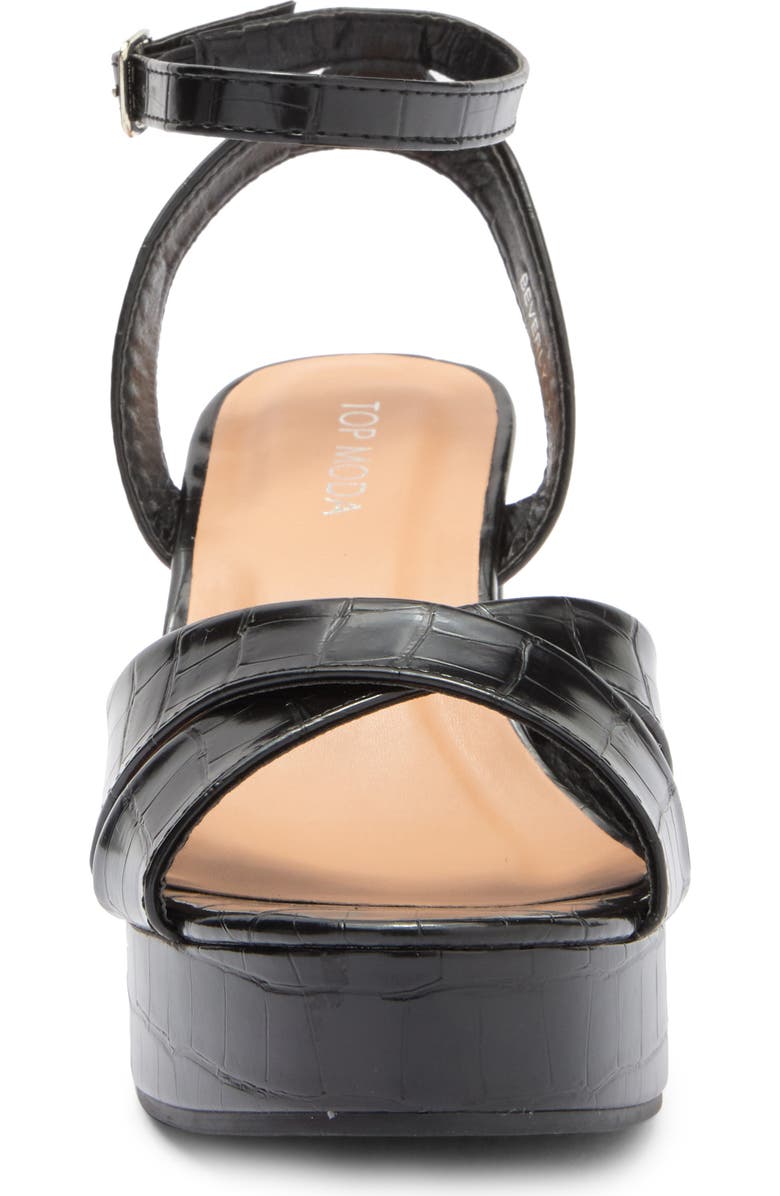 TOP GUY SHOES Beverly Platform Sandal, Alternate, color,