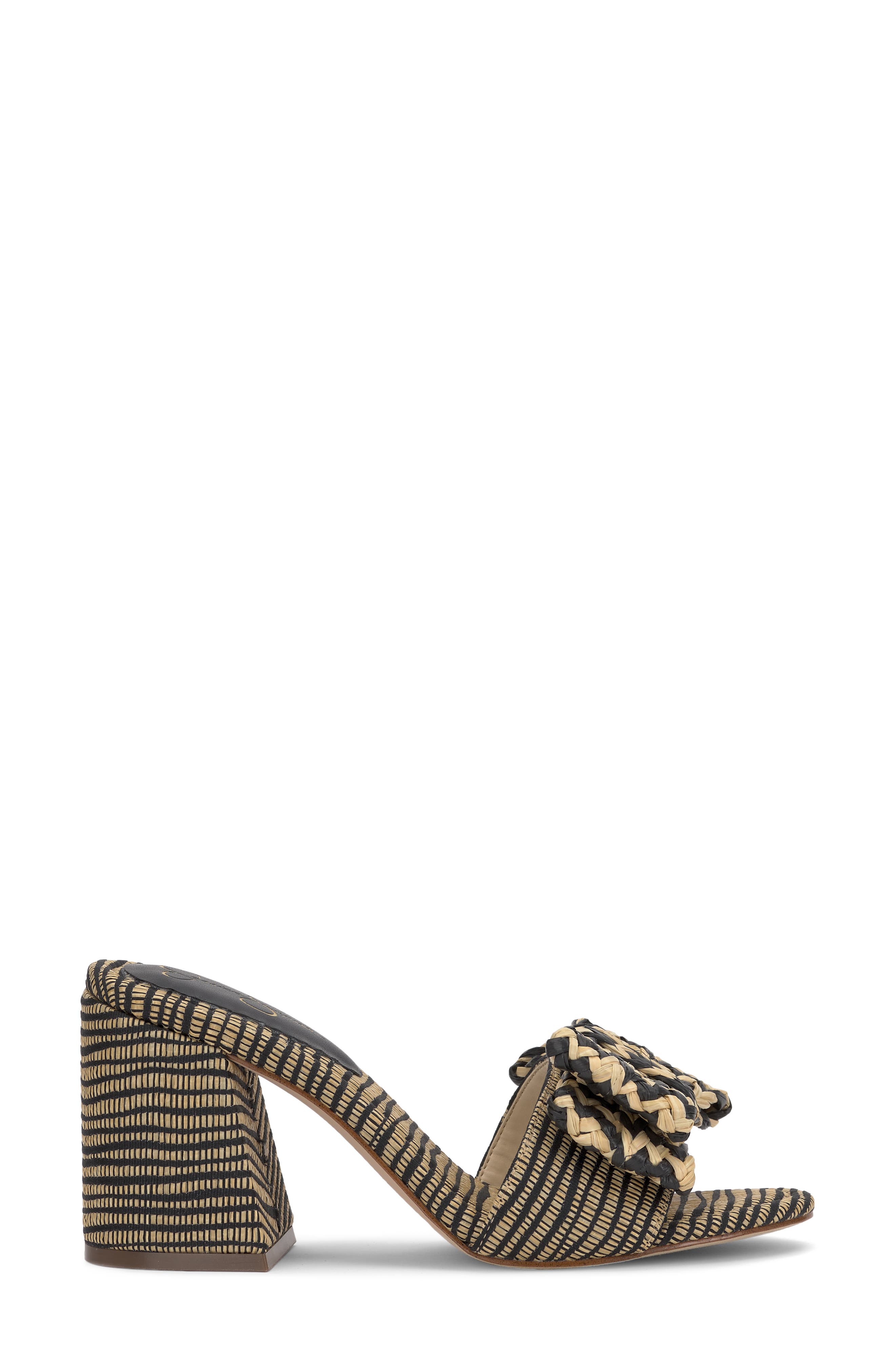 Jessica Simpson Romilda Raffia Sandal, Alternate, color, Natural/ Black