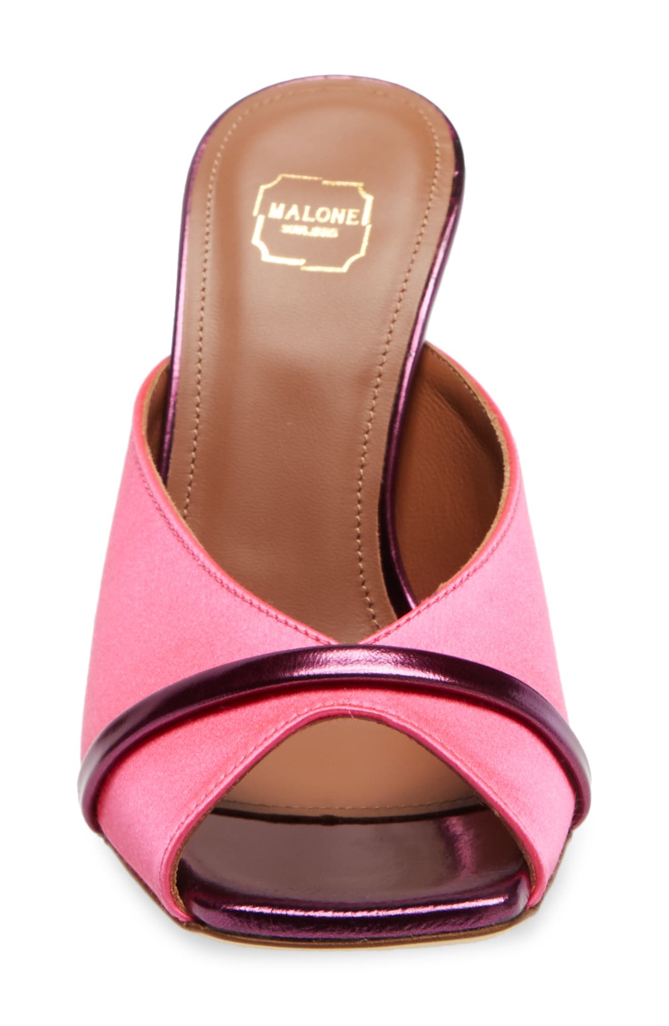 Lucia Square Toe Slide Sandal, Alternate, color, BUBBLEGUM/ DARK PINK